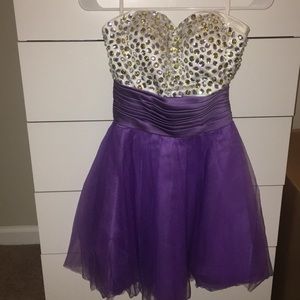 bling top purple prom dress!!!
